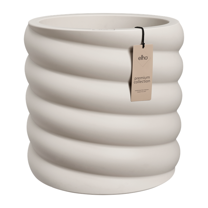 swirl 47cm linen white